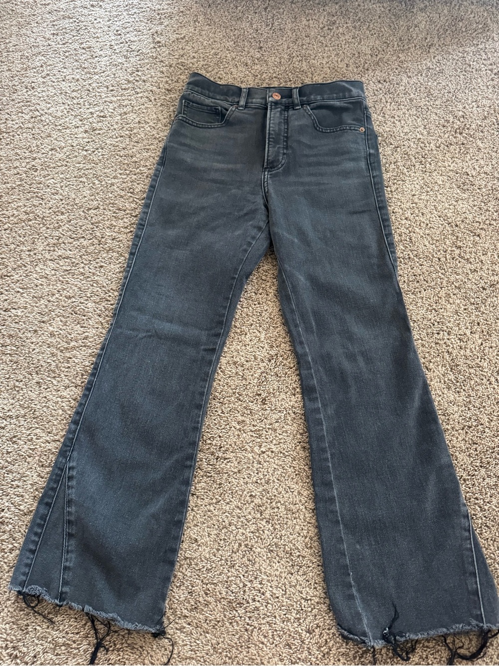 Express Black Flare Jeans – High-Rise Wide Leg